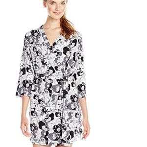 NWT Soybu Zen Orchid print short robe